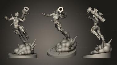 Military figurines Gwenpool 3d model